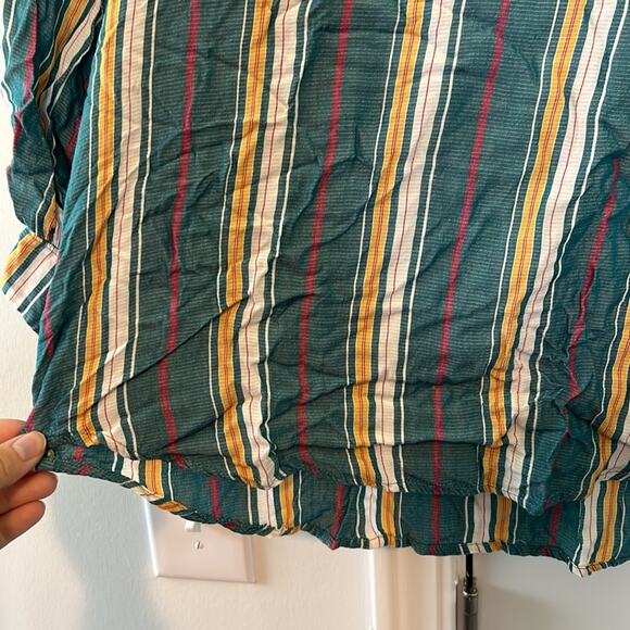 Anthropologie Maeve Striped Brenda Peasant Balloon Sleeve Blouse - Picture 5 of 13